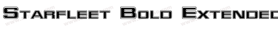 Starfleet Bold Extended BT字体转换